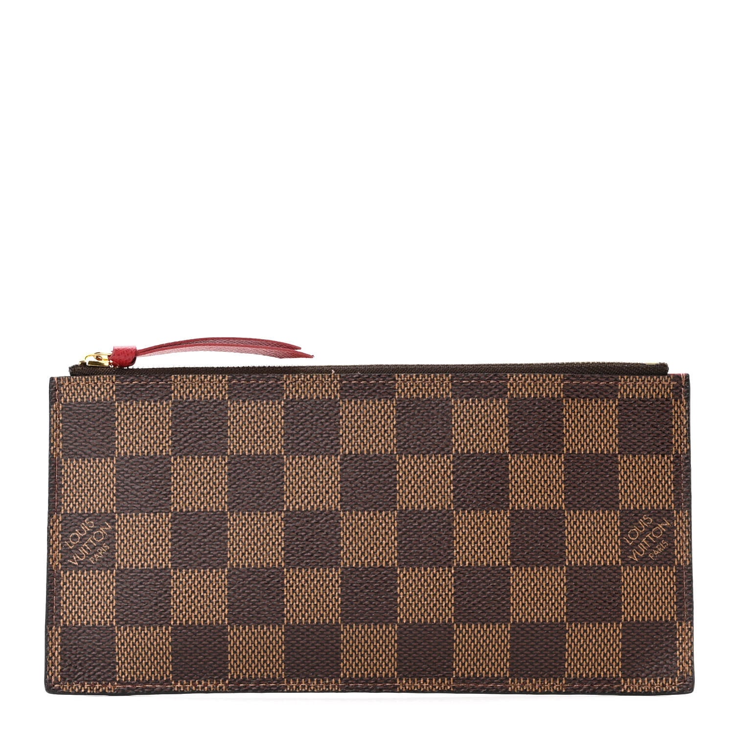 Louis Vuitton Damier Ebene Felicie Chain Wallet Zippered Insert 1 of 7
