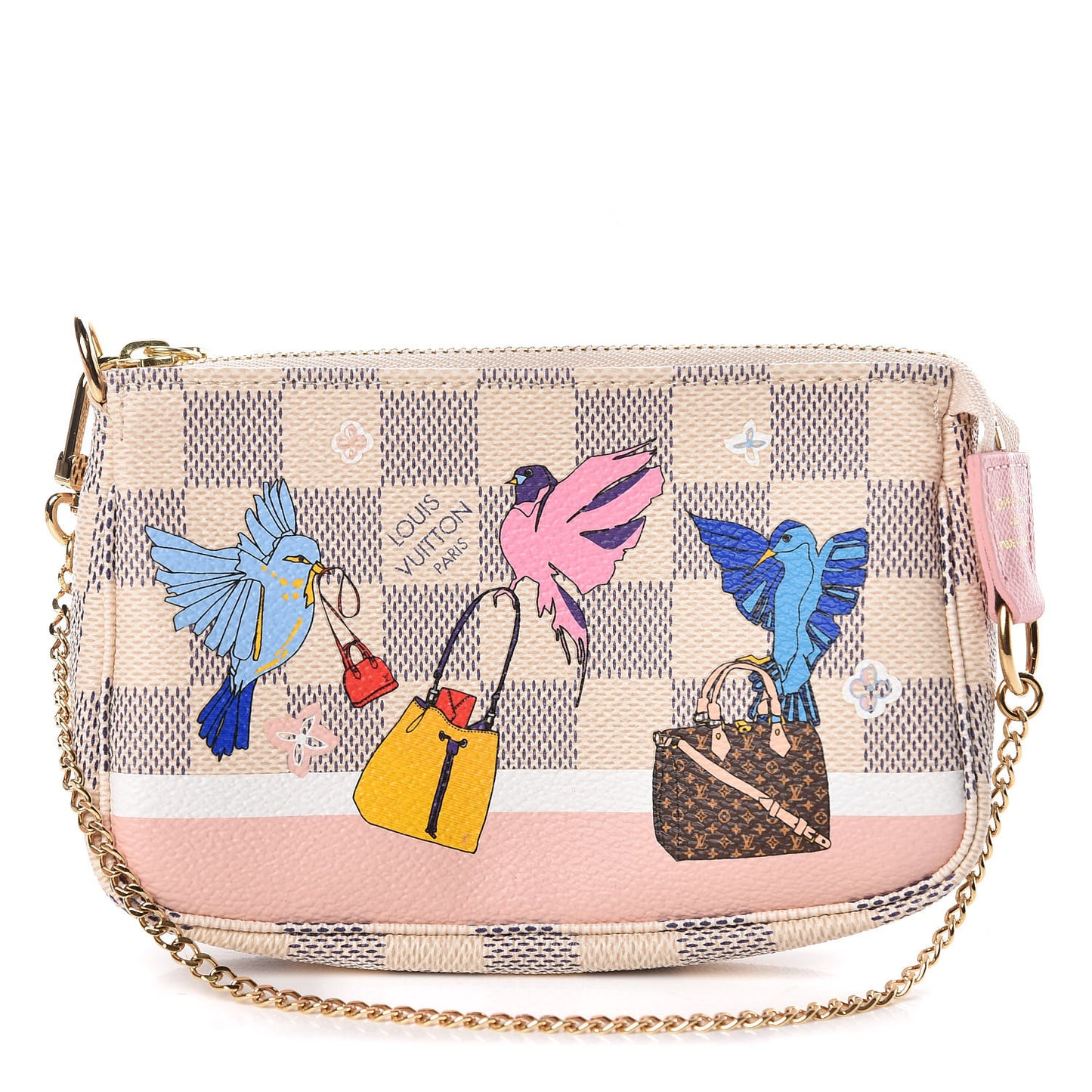 Damier Azur 2018 Christmas Animation Mini Pochette Accessories