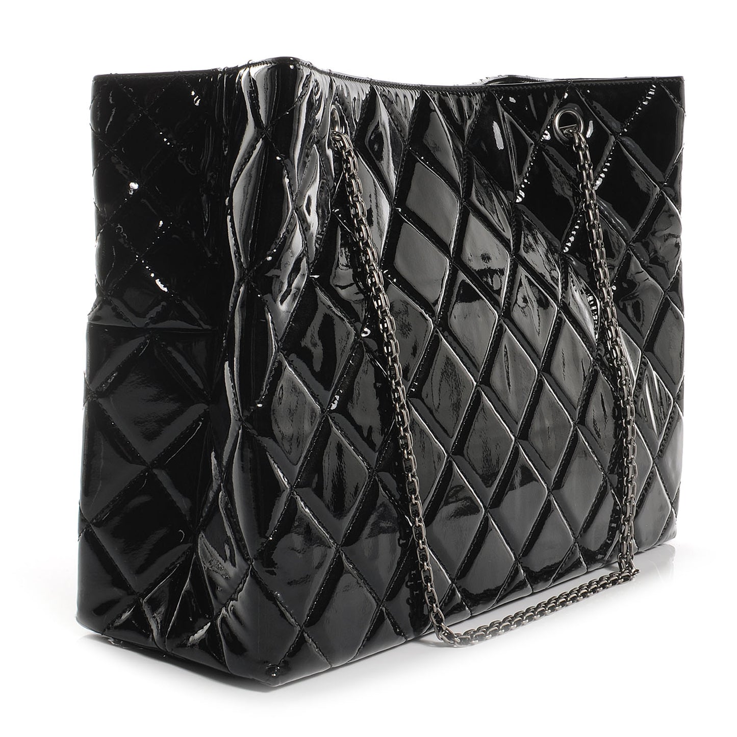 Patent Quilted Reissue 2.55 Tote Black