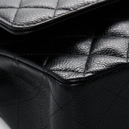 Chanel Caviar Quilted Medium Double Flap Black 9 of 12