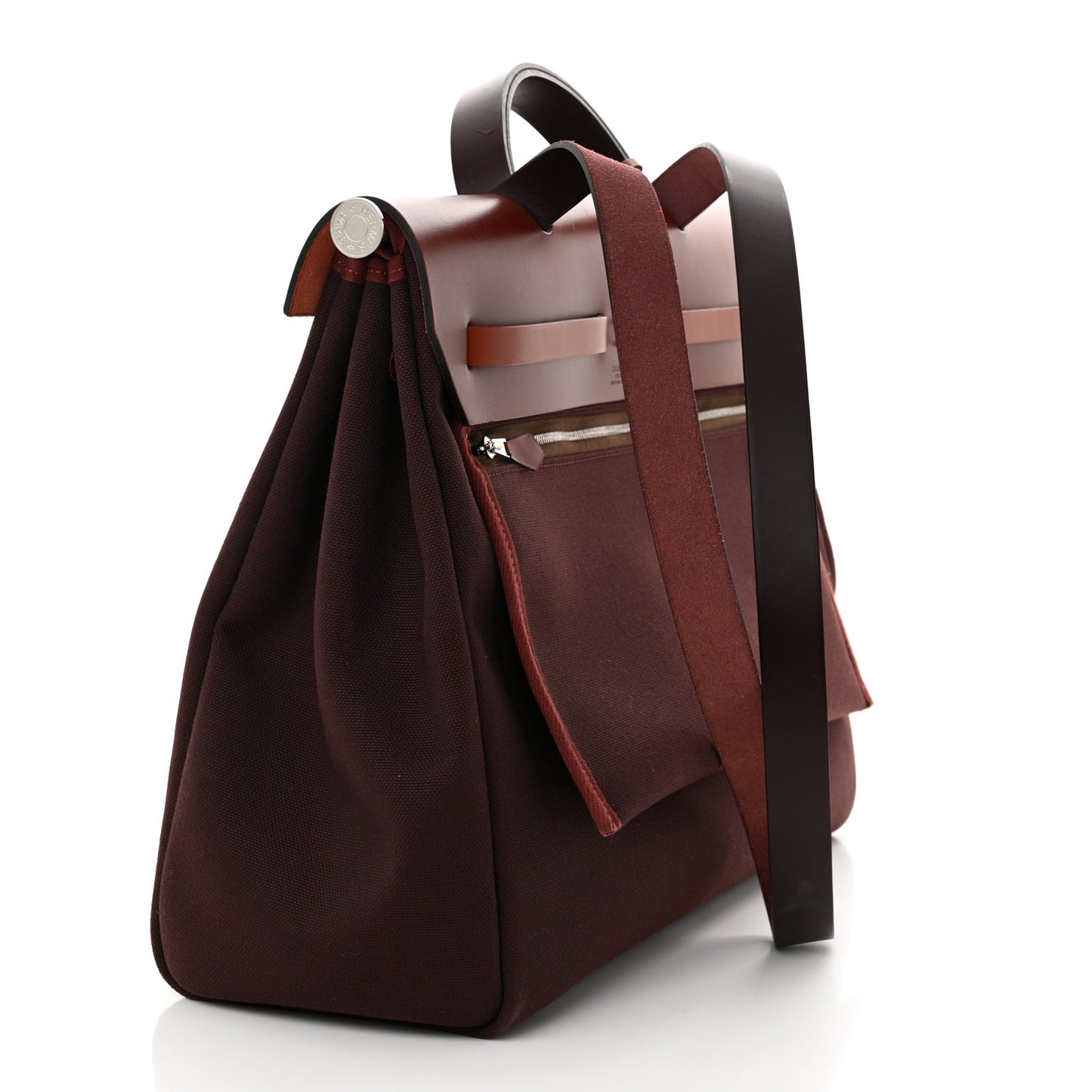 Military Toile Vache Hunter Herbag Zip 39 PM Chocolate Rouge Sellier Rouge H Cuivre
