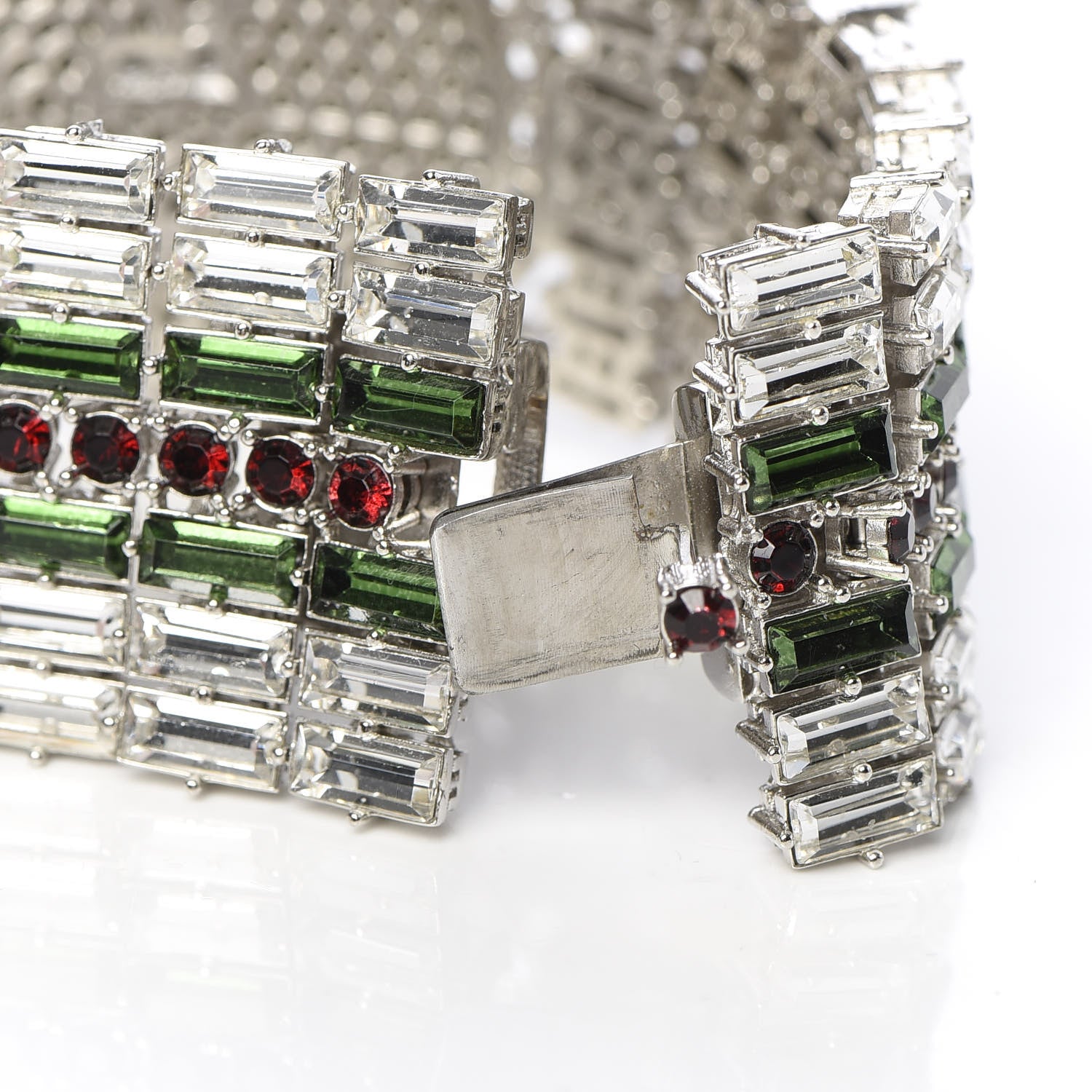 Gucci Crystals Double G Web Tennis Bracelet S Multicolor 4 of 5