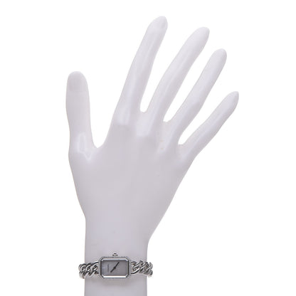 Chanel Stainless Steel Diamond Bezel Mother of Pearl 16mm Chain Premiere Quartz Watch 2 of 7