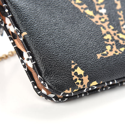 Louis Vuitton Monogram Giant Jungle Pochette Double Zip Black 8 of 10