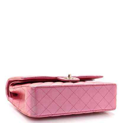 Chanel Iridescent Caviar Quilted Medium Double Flap Pink 4 of 10