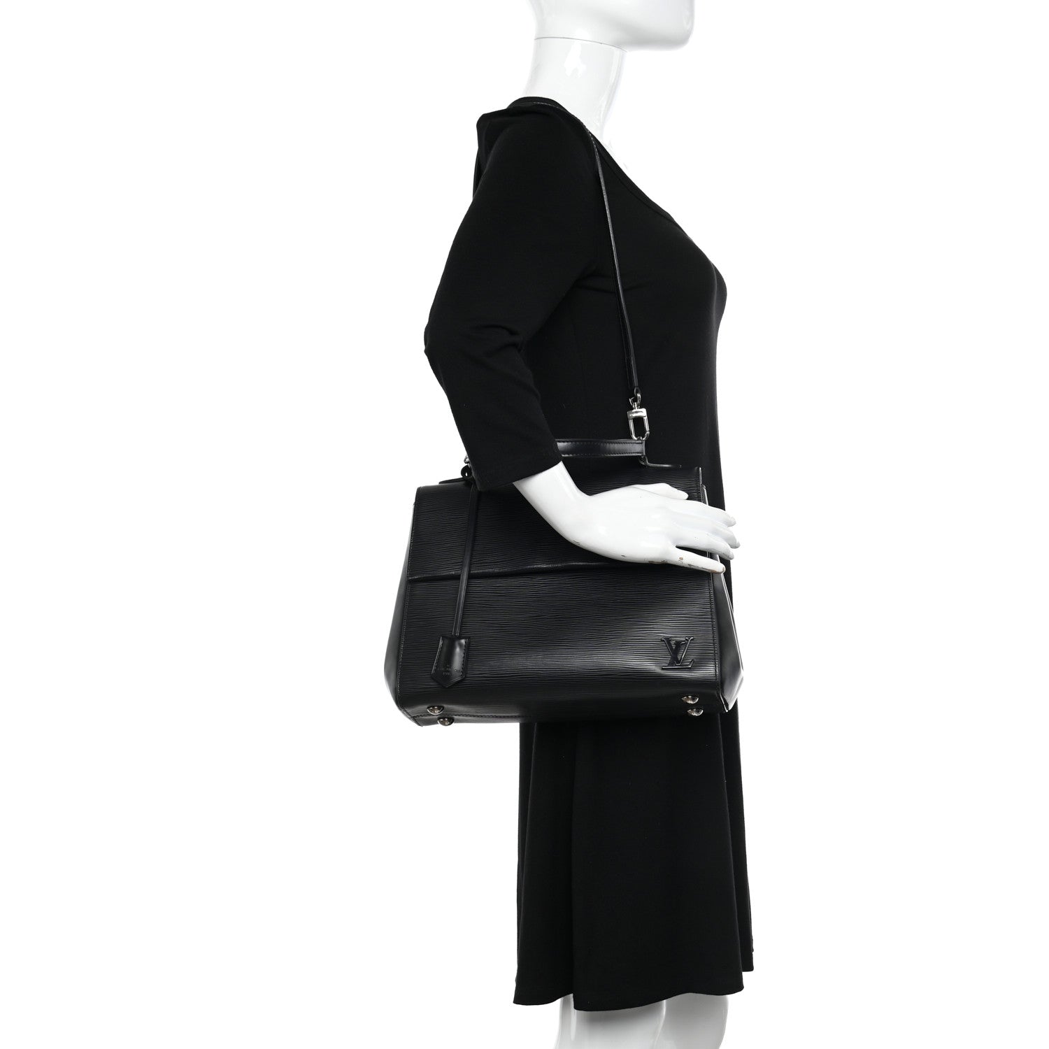 Louis Vuitton Epi Cluny MM Black 3 of 18