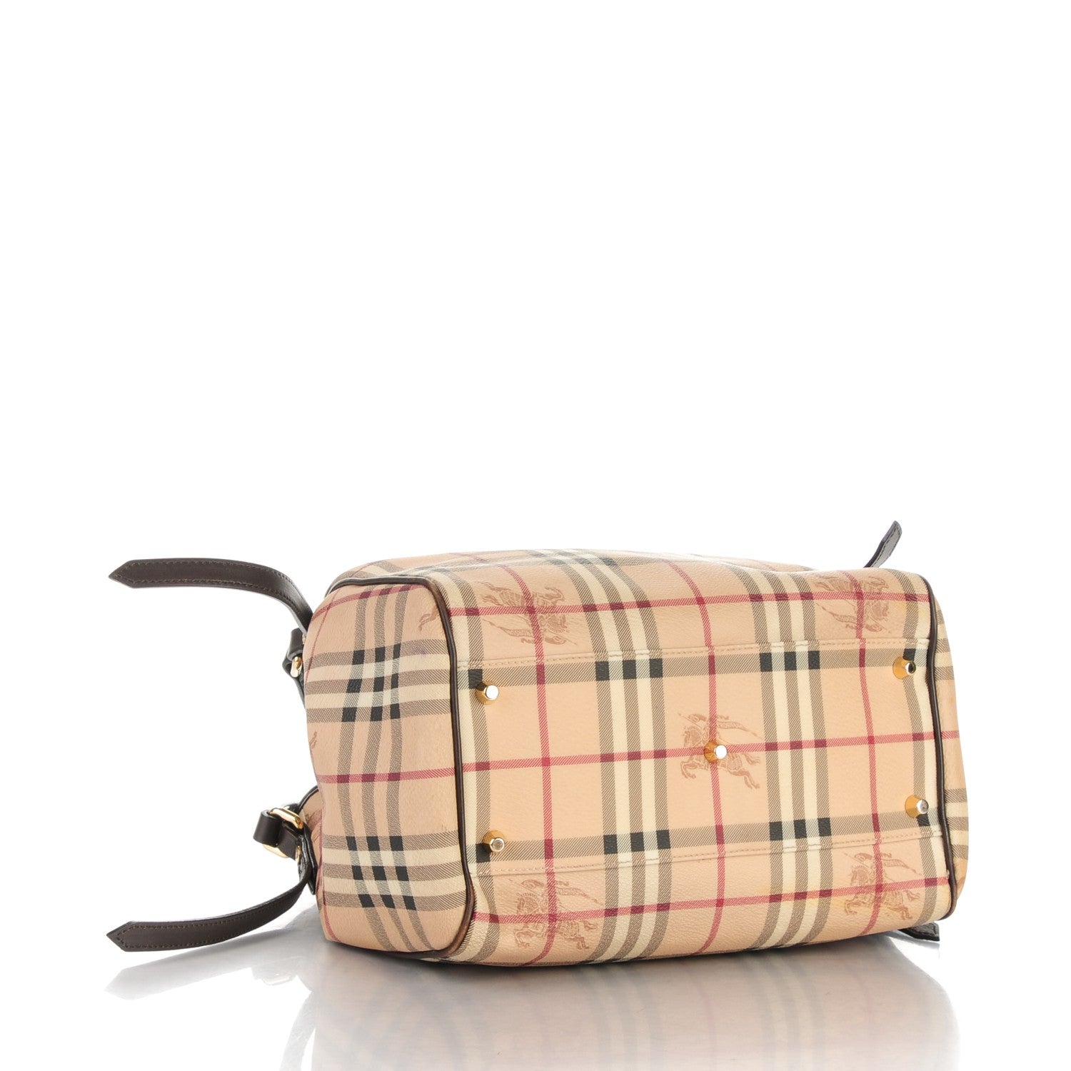 Burberry Haymarket Check Small Canterbury Tote Chocolate 4 of 10
