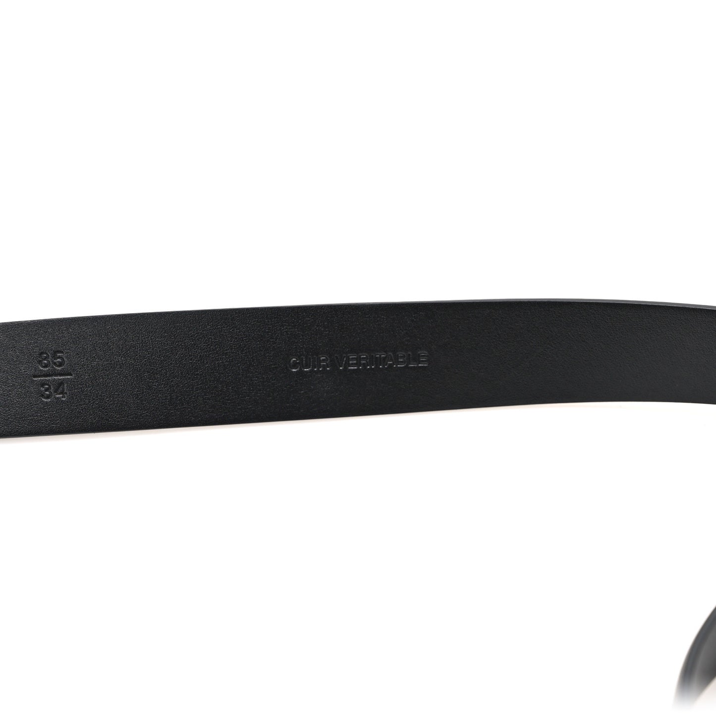 Calfskin CC Chain Vintage Allure Logo Belt 85 Black