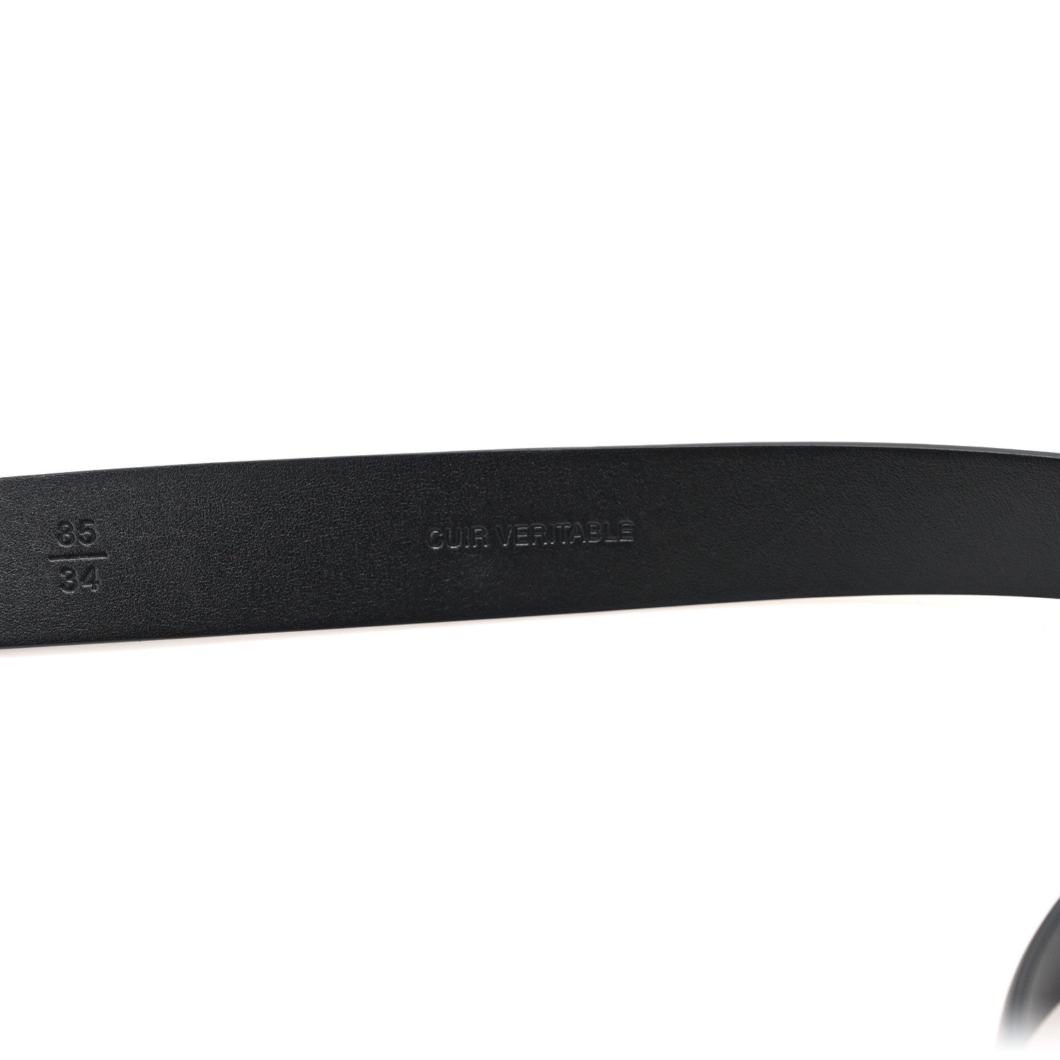 Chanel Calfskin CC Chain Vintage Allure Logo Belt 85 Black 5 of 6
