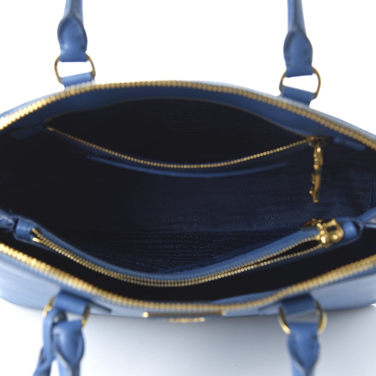 Saffiano Lux Large Promenade Tote Bluette