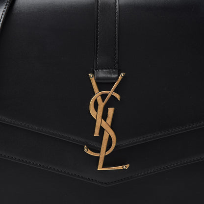 Saint Laurent Smooth Calfskin Monogram Medium Sulpice Shoulder Bag Black 10 of 10