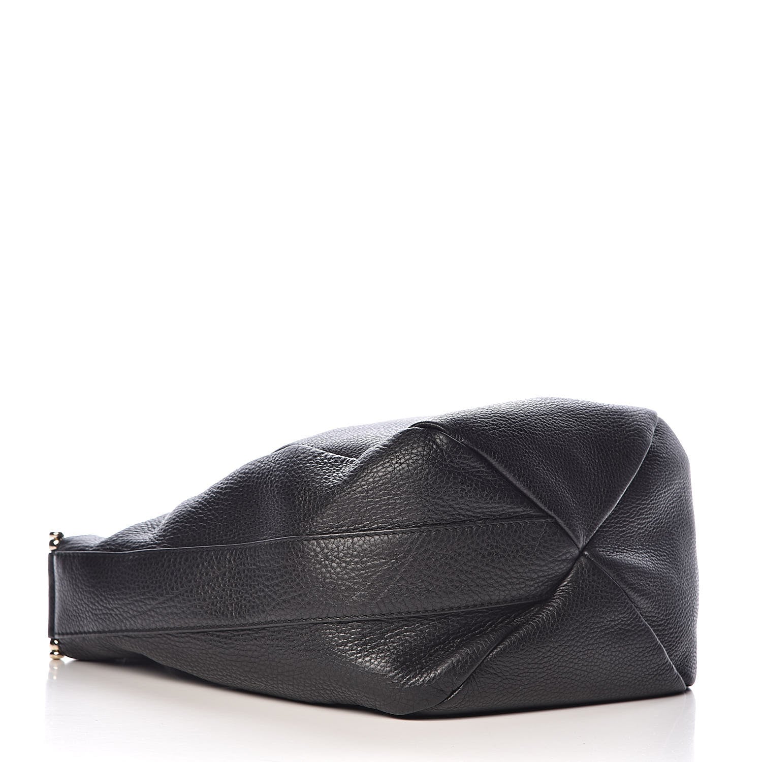 Gucci Pebbled Calfskin Shoulder Bag Black 4 of 12