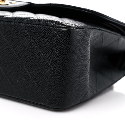 Chanel Caviar Quilted Jumbo Double Flap Black 9 of 9