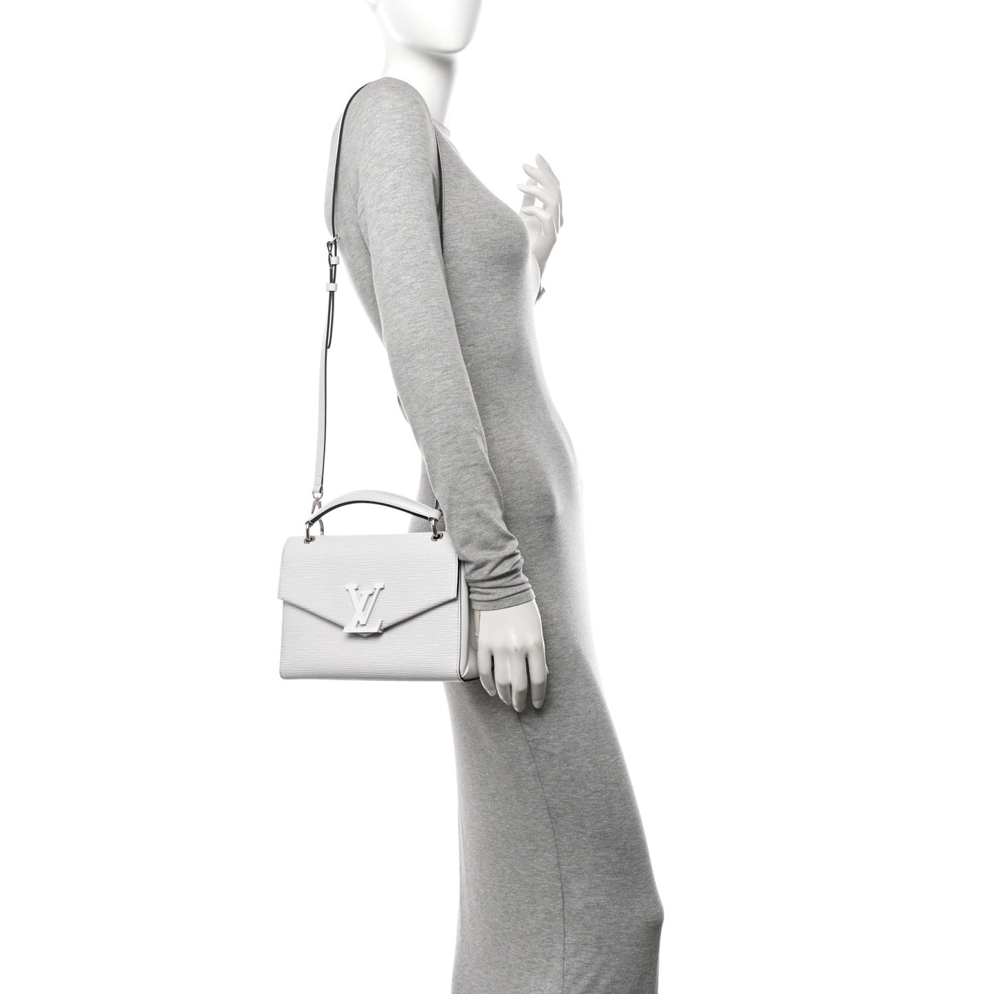 Epi Pochette Grenelle White