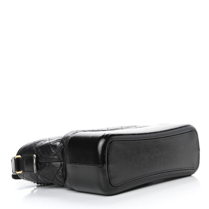 Chanel Aged Calfskin Quilted Medium Gabrielle Hobo Black 3 of 5