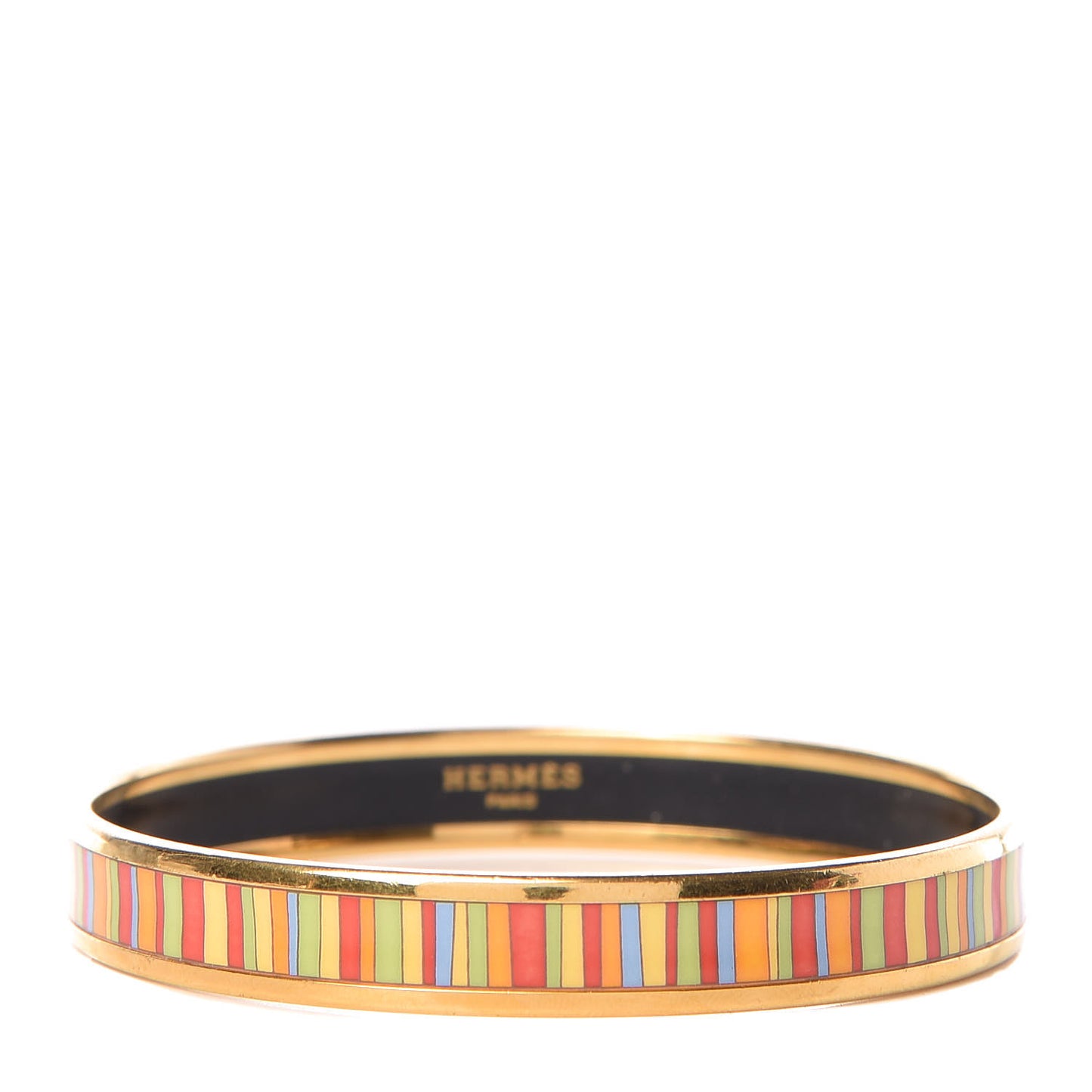 Enamel Printed Stripes Narrow Bracelet 70