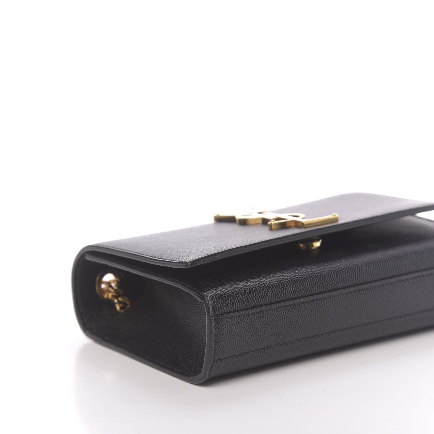 Saint Laurent Grain De Poudre Small Monogram Kate Satchel Black 7 of 9