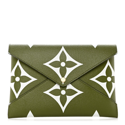 Louis Vuitton Monogram Giant Large Kirigami Pochette Kaki 1 of 7