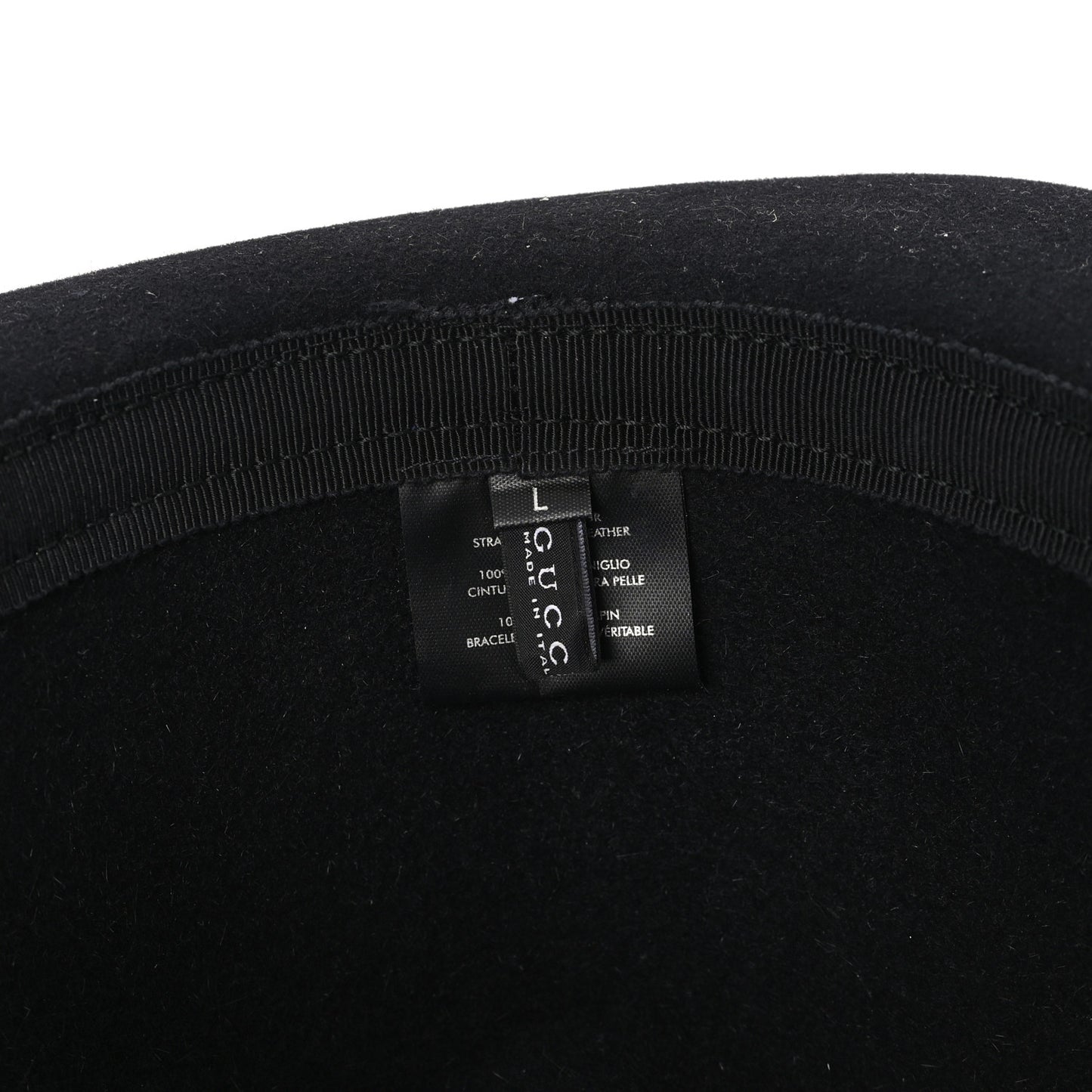 Felt Horsebit Hat L Black