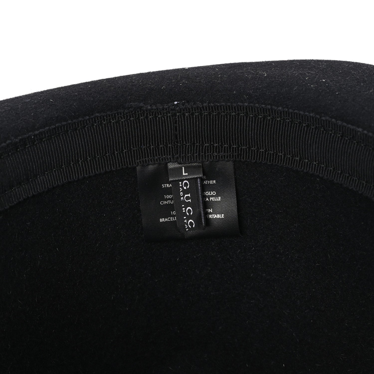 Gucci Felt Horsebit Hat L Black 8 of 8