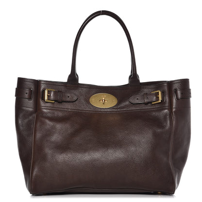 Mulberry Natural Leather Bayswater Tote Chocolate 1 of 13