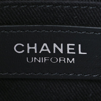 Chanel Calfskin Quilted CC Uniform Flap Belt Bag Black 6 of 10