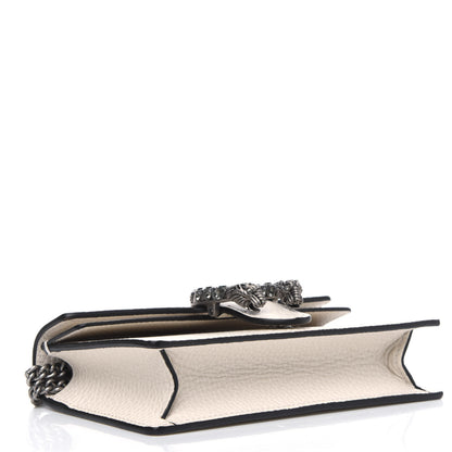 Gucci Dollar Calfskin Crystal Super Mini Dionysus Shoulder Bag Mystic White Black Diamond 3 of 4