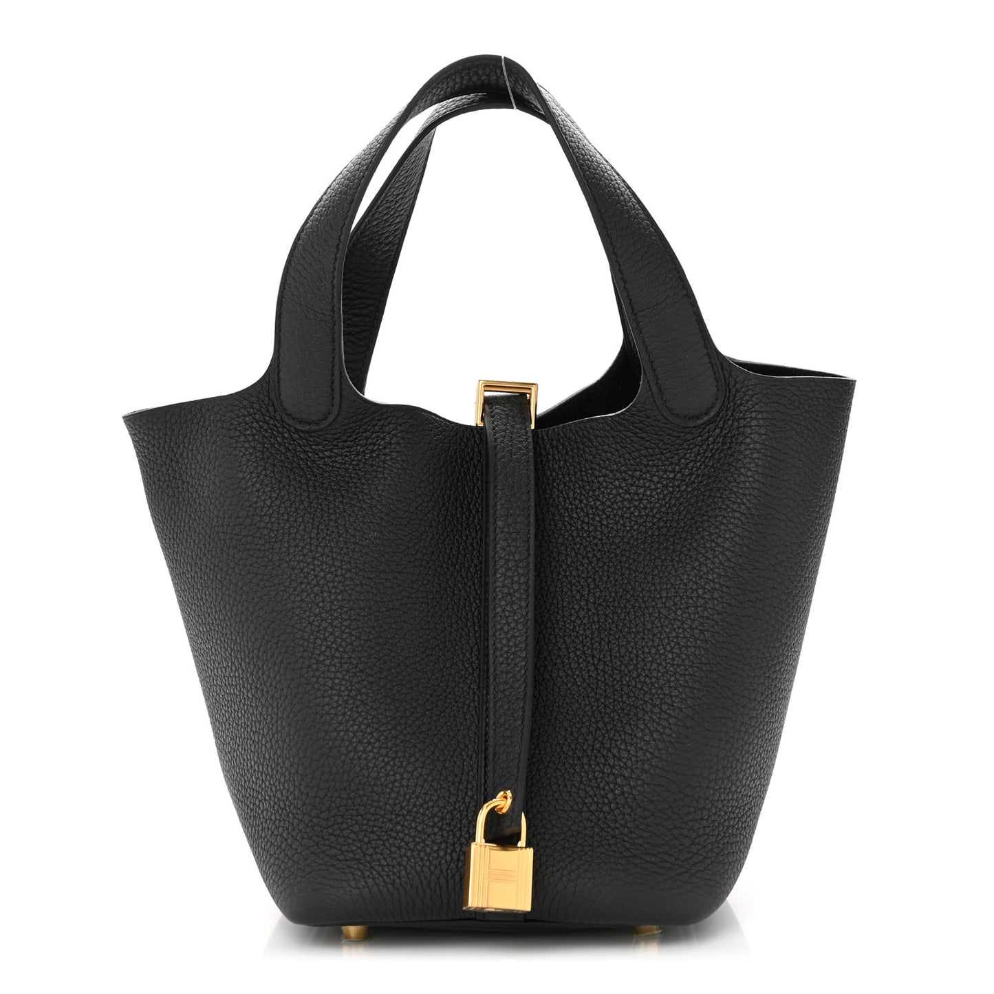 Taurillon Clemence Picotin Lock 18 PM Black