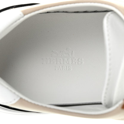 Hermes Calfskin Deep Sneakers 36.5 Multicolor White Gold 6 of 9