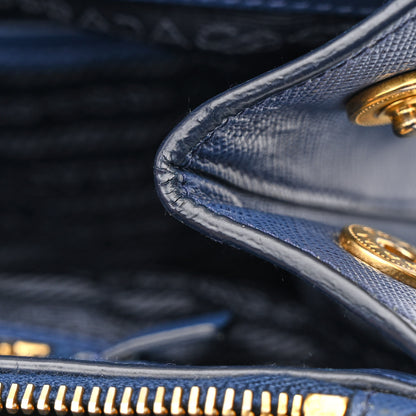 Prada Saffiano Lux Large Galleria Double Zip Tote Bluette 16 of 28