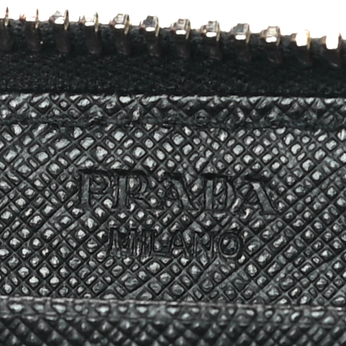 Prada Saffiano Metal Coin Purse Black 6 of 10