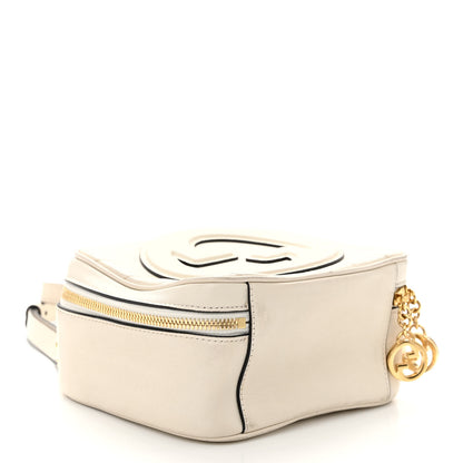Gucci Sakai Be Green Calfskin Diagonal Stitched Blondie Top Handle Bag Mystic White 4 of 10