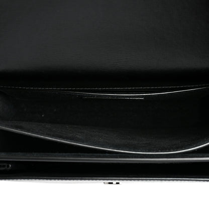 Saint Laurent Calfskin Medium Monogram Monochrome Sunset Black 6 of 8