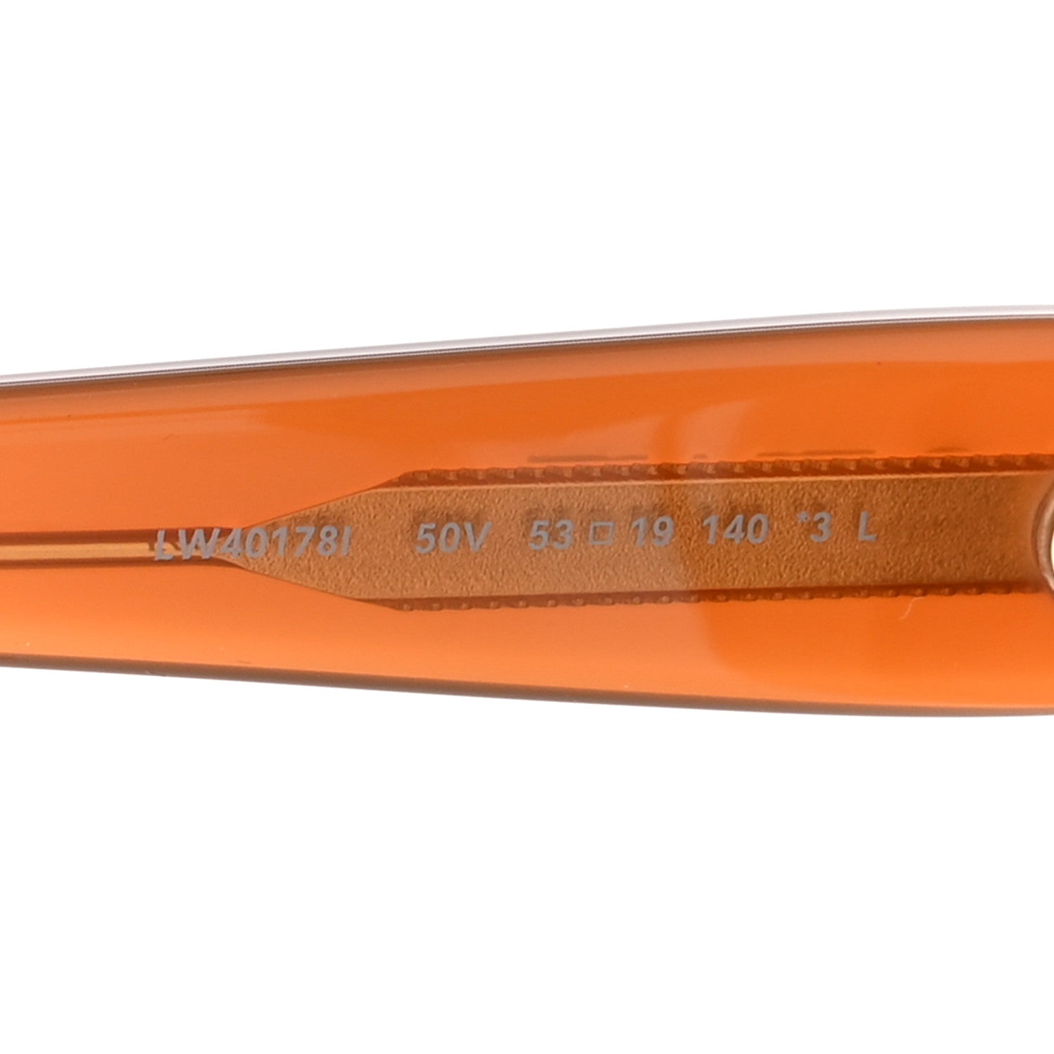 Loewe Acetate Cat Eye Swan Slim Sunglasses LW40178I Caramel Solid Blue 6 of 8