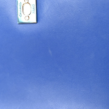 Chanel Snakeskin Small Braided Chic Flap Blue 15 of 19