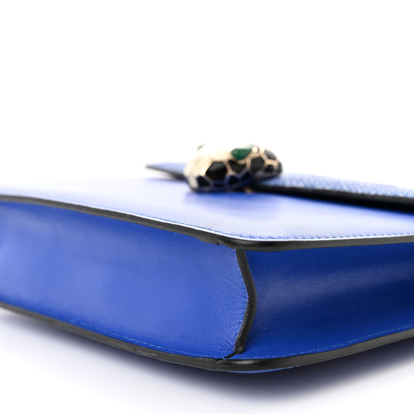 Galuchat Calfskin Serpenti Forever Crossbody Bag Blue