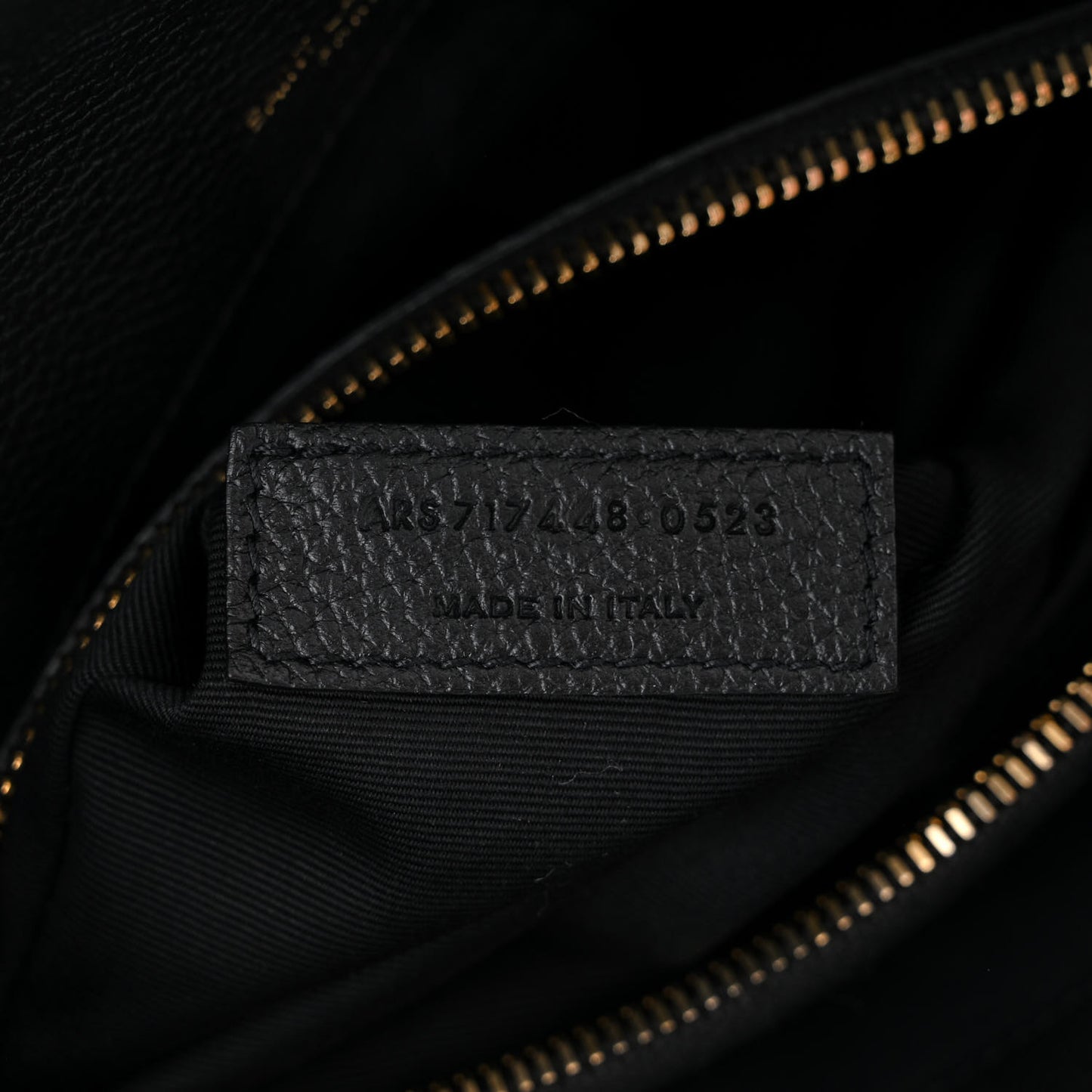 Grained Calfskin Baby Sac De Jour Souple Black