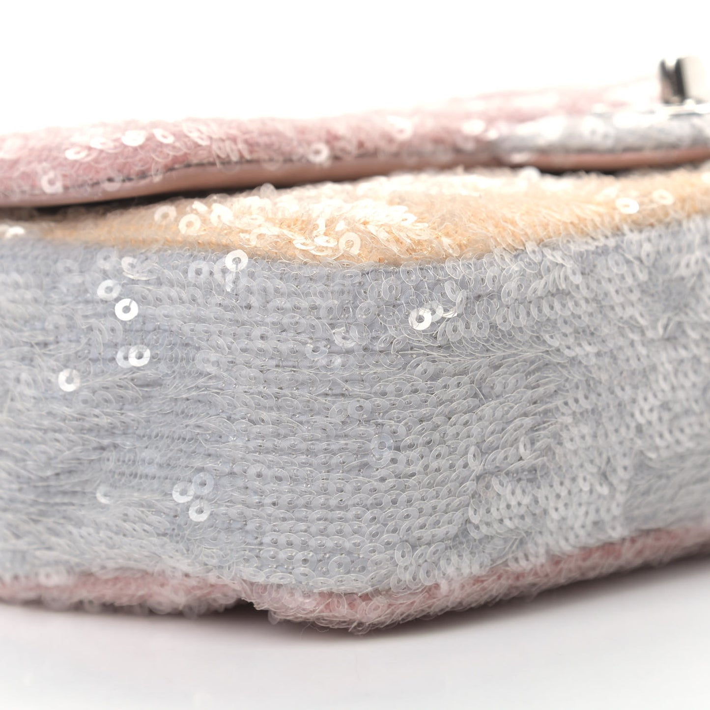 Sequin Mini Waterfall Flap Pink Blue Yellow