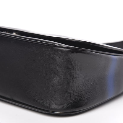 Christian Dior Grained Calfskin Stripe Dune Flap Black 9 of 10