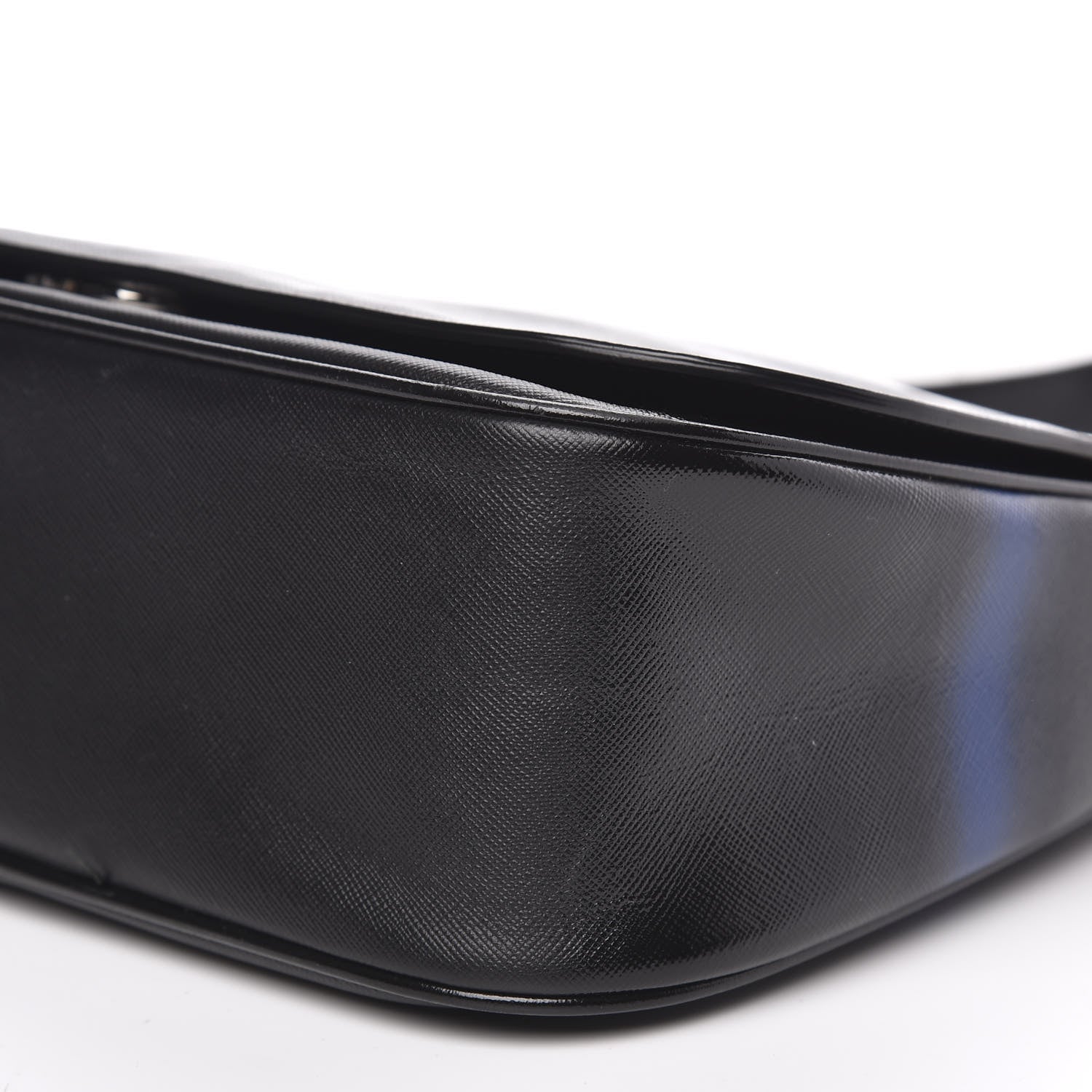 Christian Dior Grained Calfskin Stripe Dune Flap Black 9 of 10