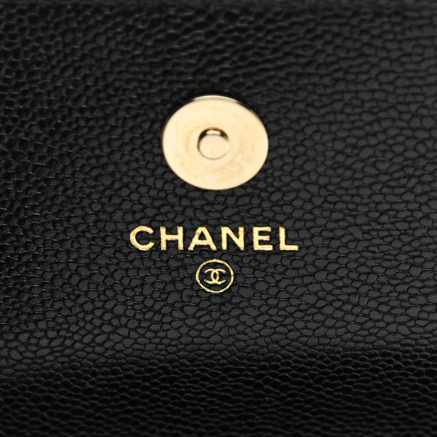 Caviar Quilted Business Affinity Clutch With Chain Black