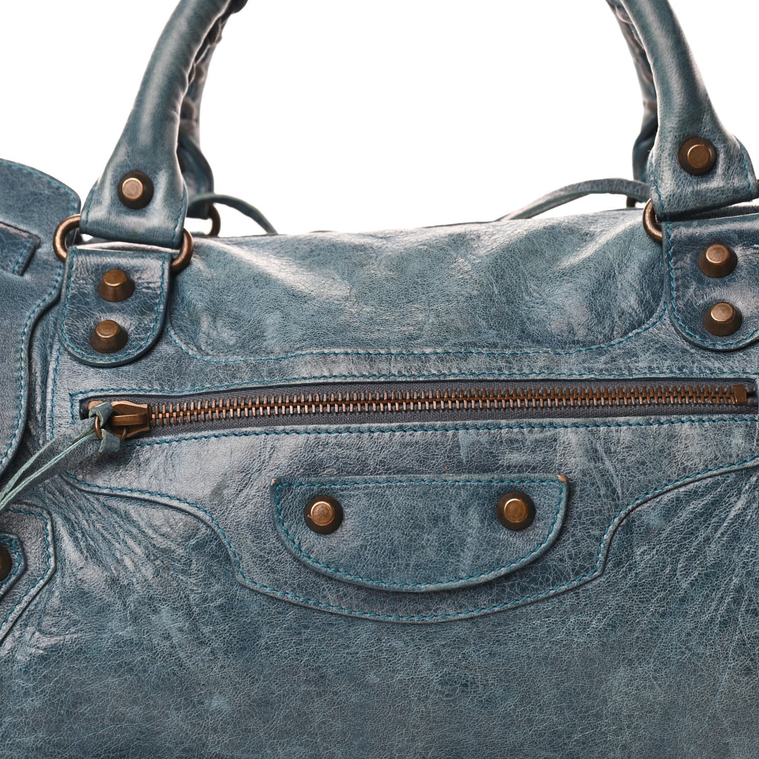 Balenciaga Lambskin Classic Hardware Twiggy Bleu 11 of 11