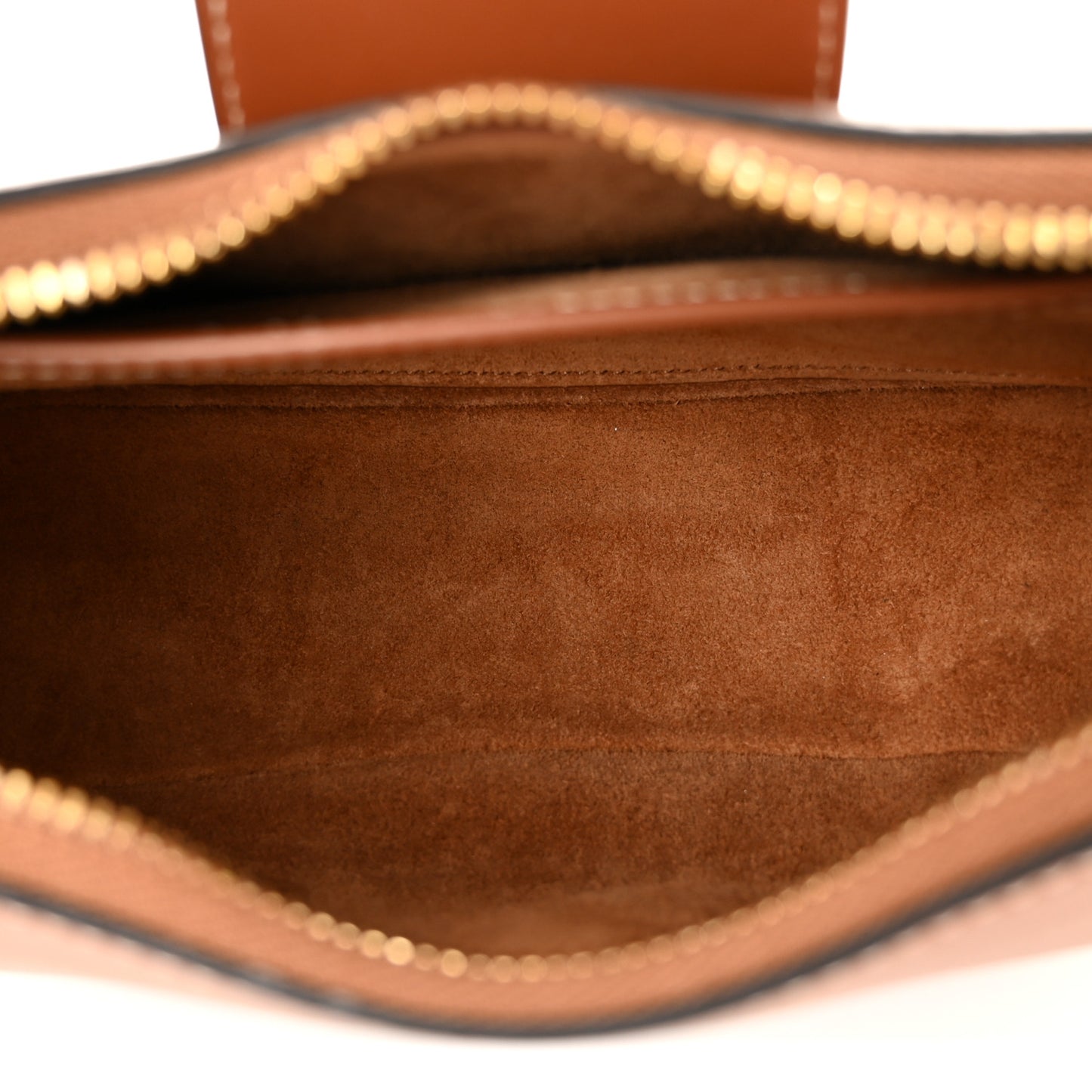 Smooth Calfskin Medium Strap Ava Triomphe Shoulder Bag Tan