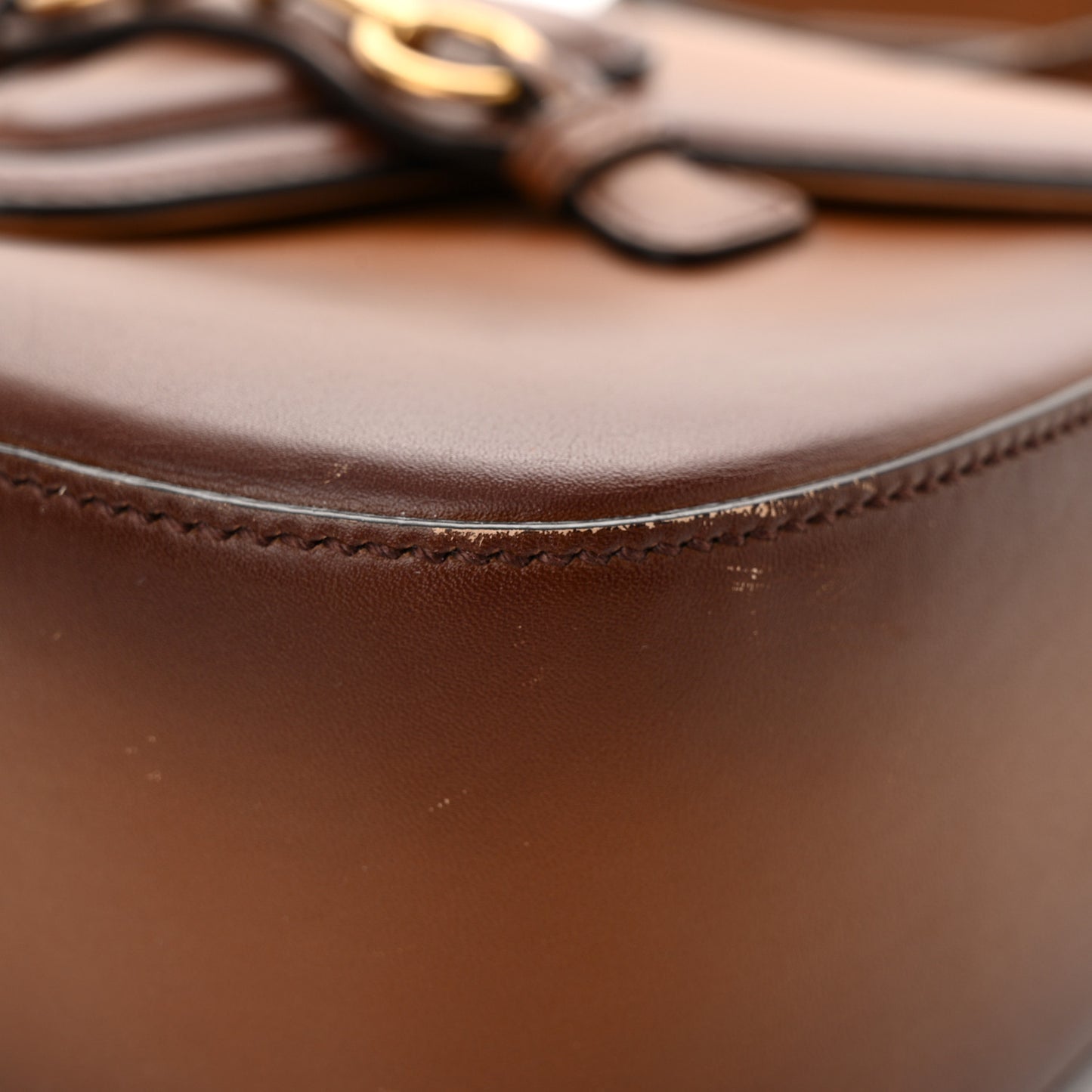Calfskin Medium Lady Web Shoulder Bag Cuir
