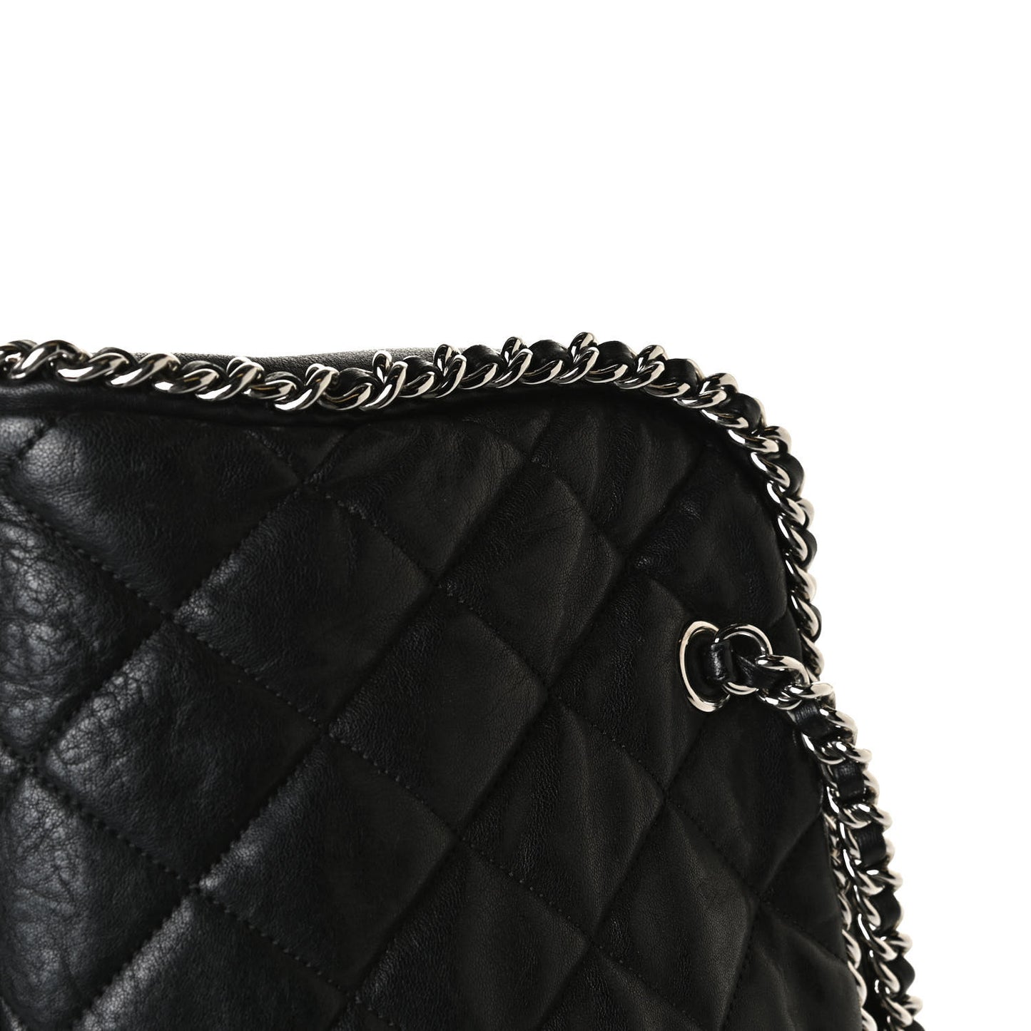 Calfskin Chain Around Bowler Black