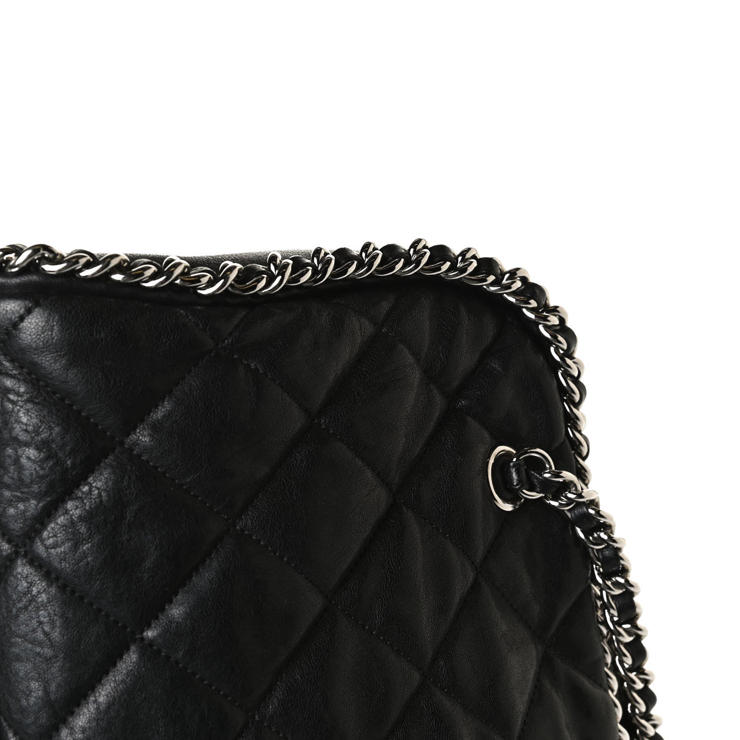 Chanel Calfskin Chain Around Bowler Black 12 of 16