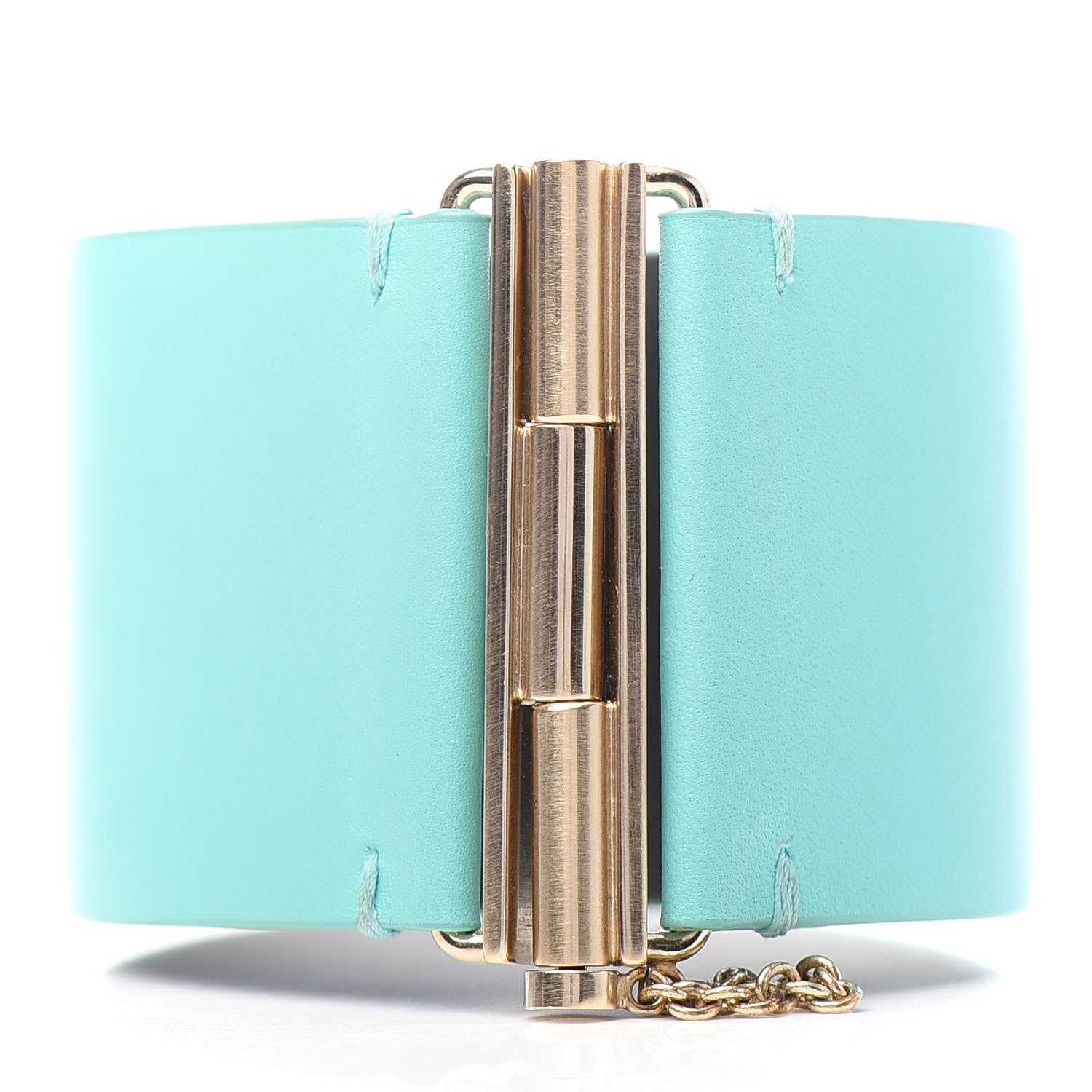 Chanel Calfskin CC Wide Cuff M Light Green 3 of 6