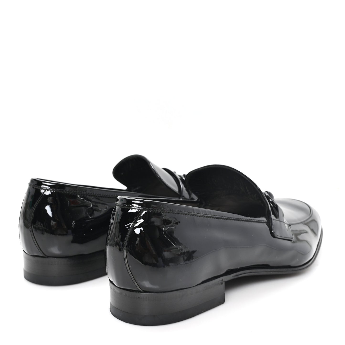 Patent Mens Jordaan Loafers 10 Black