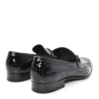 Gucci Patent Mens Jordaan Loafers 10 Black 5 of 8