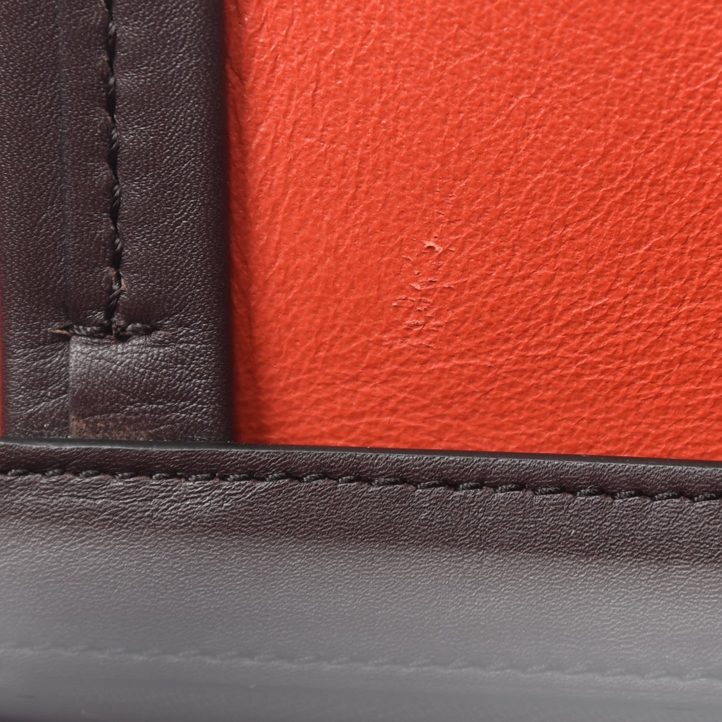 Smooth Calfskin Small Belt Cabas Phantom Dark Brown